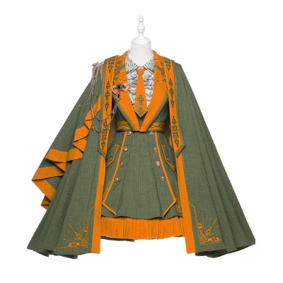 Yupbro Sheffield Green Edition JSK, Blouse, Jacket, Big Cape and Small Epaulette Cape(Leftovers/2 Colours/Full Payment Without Shipping)